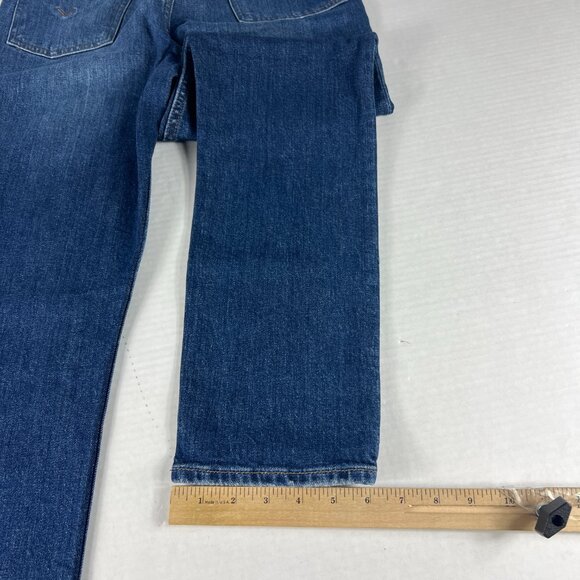 Hudson Jeans Women 27x26* Harlow High Rise Straight Crop Blue Faded Denim Tag 27 - Picture 11 of 16